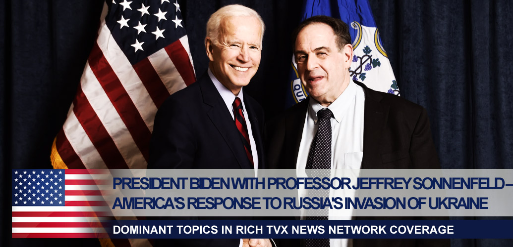 President Biden with Professor Jeffrey Sonnenfeld 